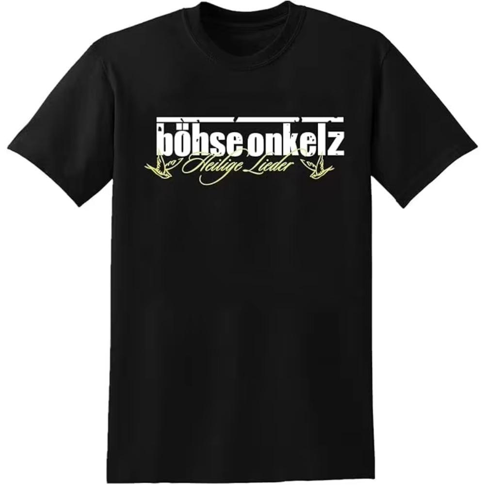 Trendy Mass-Market Clothing B&ouml;hse Onkelz Gehaat Verdoemd Vergodsdienst II Grafisch T-shirt Mannen Vrouwen Katoen Vintage Zomer Casual Mode Kleding Tops Streetwear Nieuw L
