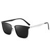 Men Women Polarized Discolouring Sunglasses Metal Square Frame Eyewear Retro Fishing Sun Glasses Outdoor Riding Driving Glasses