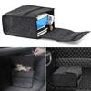 Multifunctional Car Trunk Storage Made of Felt Material with Dark Gray Box, Foldable, Non-Slip Handles, High-Quality Texture, (301629cm)