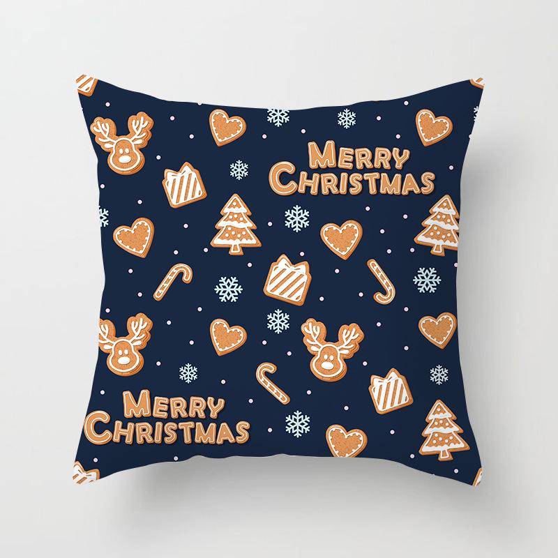 Christmas Cartoon Animal Car Sofa Pillow Cushion Cover Digital Printed Pillow Cover