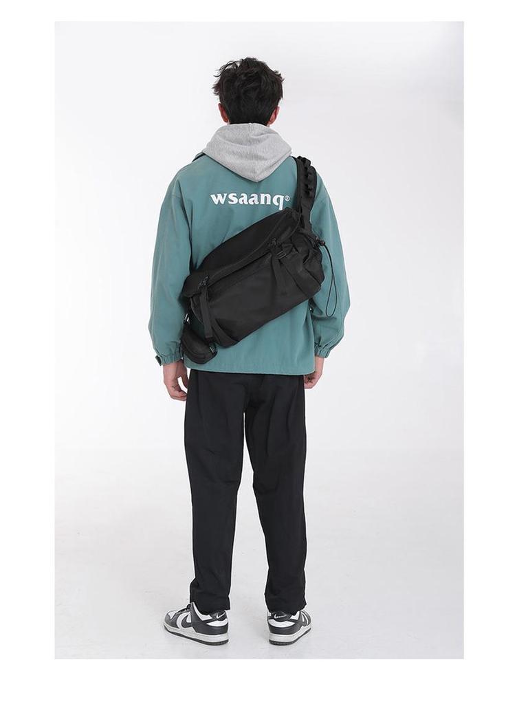 Herren Jugend Schultertasche Messenger Bag im japanischen Stil - Trendig, Große Kapazität für den Freizeitgebrauch