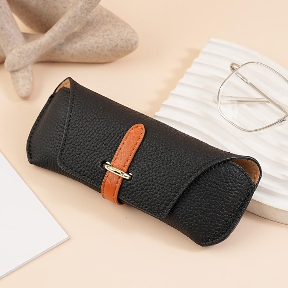 Genuine Leather Eyeglasses Box Eyewear Protector Glasses Case Fashion Sunglasses Bag  Women