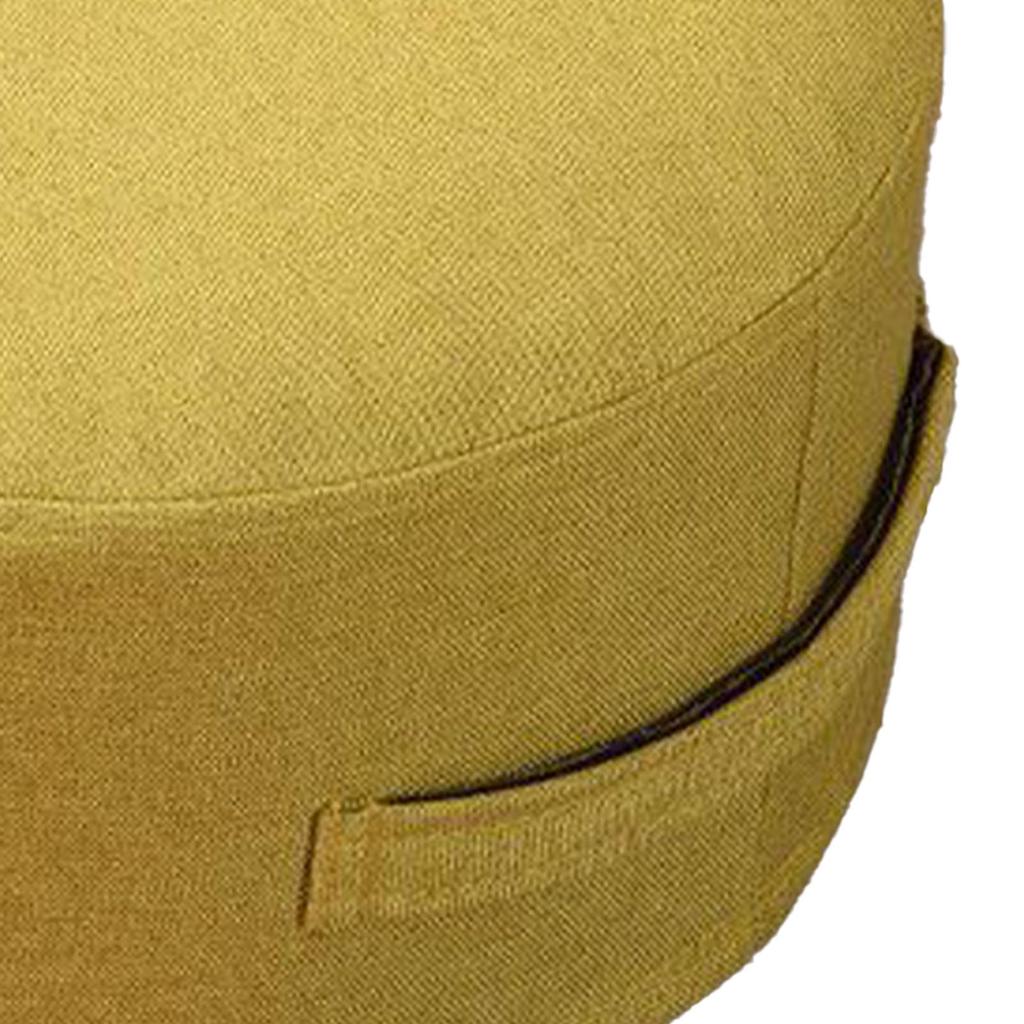 Floor Pillow 20cm Thickness Cotton Fabric Soft Comfortable Detachable Round Floor Cushion for Home Indoor Grass Green