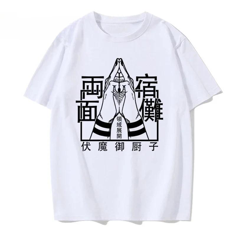 Manga Japonské Anime Jujutsu Kaisen Tričko Gojo Satoru Topy Yuji Itadori Grafická Trička Léto Chladné Tričko 90. léta Dámské Oblečení
