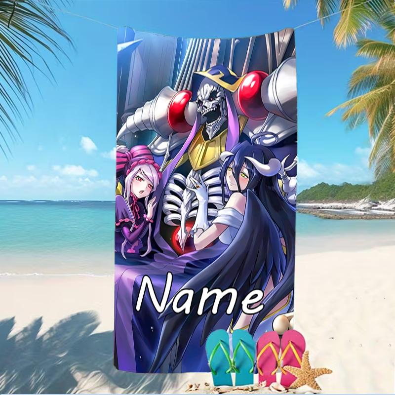Customizable personalized beach towels Overlord themed designs.Suitable for the beach, yoga, sports;ideal as beach accessories