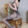 Hot Sexy Lingerie Fishnet Bodysuit Women Crotchless Tights Ladies Full Bodystockings Erotic Mesh Clothes Night Sex Set