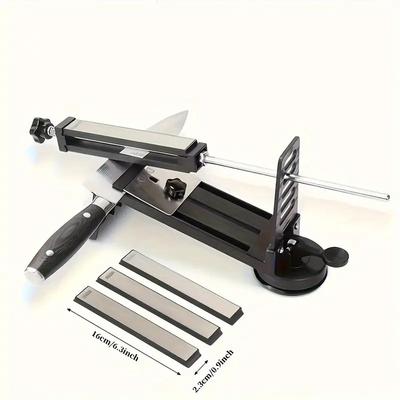 3Pcs 240/600/1000 Mesh Diamond Sharpener Stone Sharpener Scissors Razor Polishing Kitchen Knife Sharpening System Tools