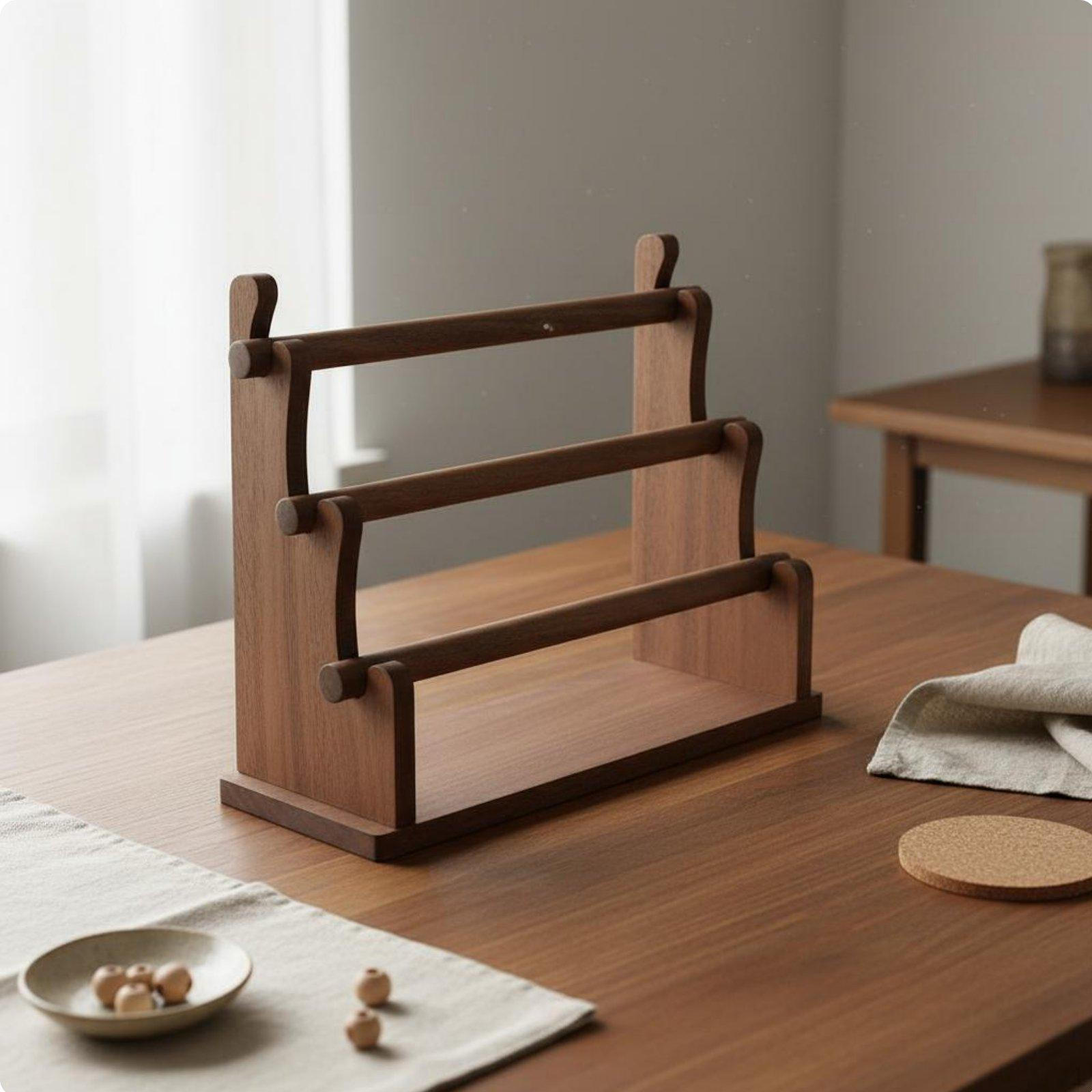 Watch and Bracelet Display Stand SpaceSaving Design Bangle Storage Organizer Solid Wood Construction