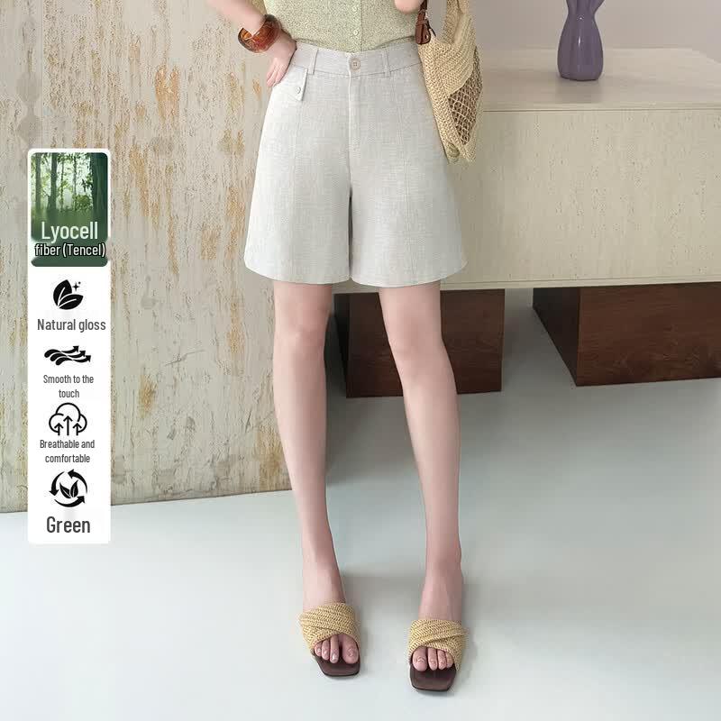 Bailuyu Tencel Linen Casual Shorts XL