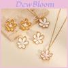Modern Floral Stainless Steel Jewelry Set For Ladies Fashion Accessories