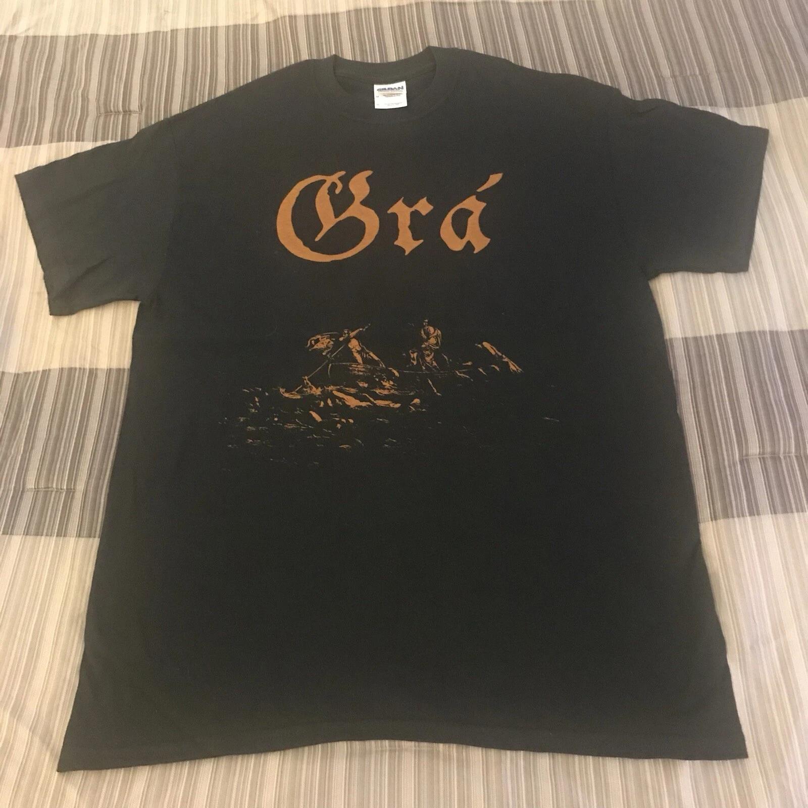 GRÁ Shirt MEDIUM, Azarath,The Chasm, Inquisition, Urgehal, Ensiferum XL