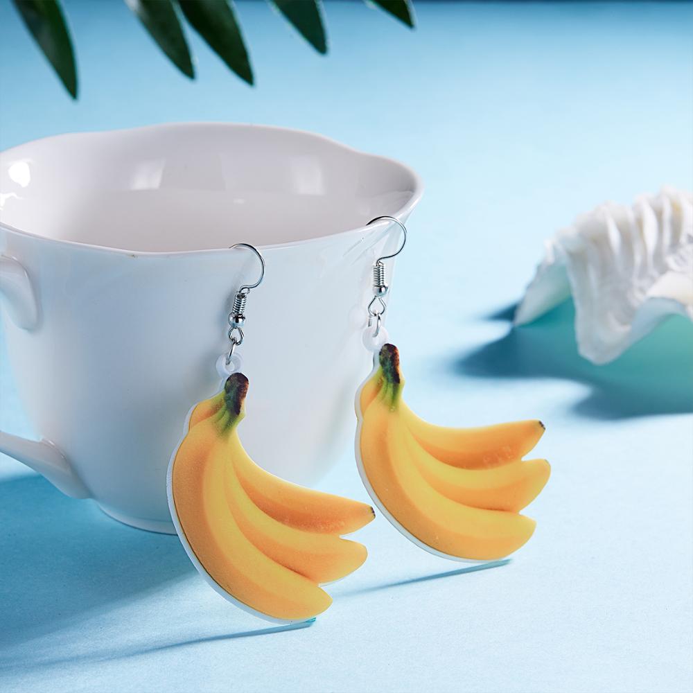 New Cute Fruit Lady Earrings Strawberry Pineapple Tomato Kiwi Orange Cucumber Watermelon Apple Women Fruit Dainty Earrings