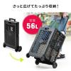 Sanwa Direct Folding Carry Cart, Easy Assembly, 56 Liters, 100-CART010