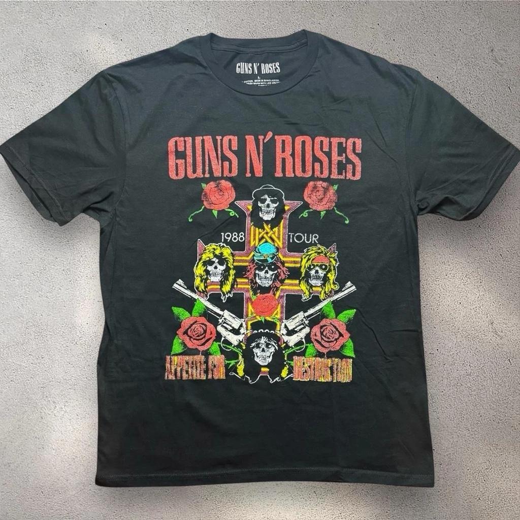Guns N Roses Appetite For Destruction 1988 Tour T Shirt Large Band Tee Rock