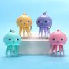 Fashion Octopus Toy Keyring Colorful Jellyfish Keyholder Anxiety Stress Relif