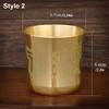 1Pcs 6cm Brass Tea Cup Auspicious Baifu Cup New Tea Mug Cornucopia  Desktop Ornament
