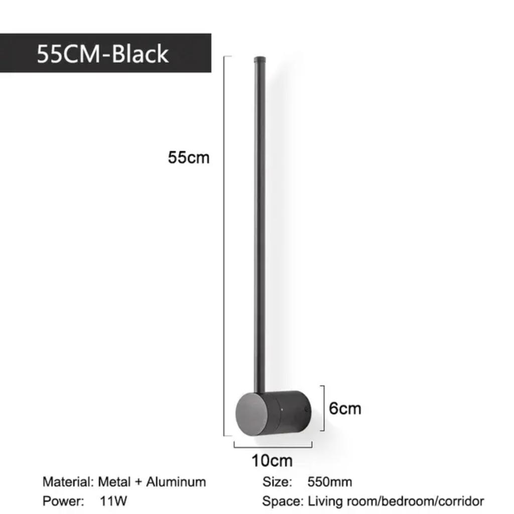 New Black Touch Switch Dimmable LED Wall Lamps Bedroom Living Room Indoor Gold LED Wall Lights Fixture Stairs Corridor Aisle