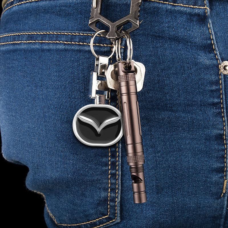 1Pcs Car Emblem Keychain Key Ring Accessories For Mazda 3 6 CX5 2 CX3 CX9 MX5 RX8 Axela Demio MS CX5 2 Axela Demio Atenza MS GJI GH BK MP