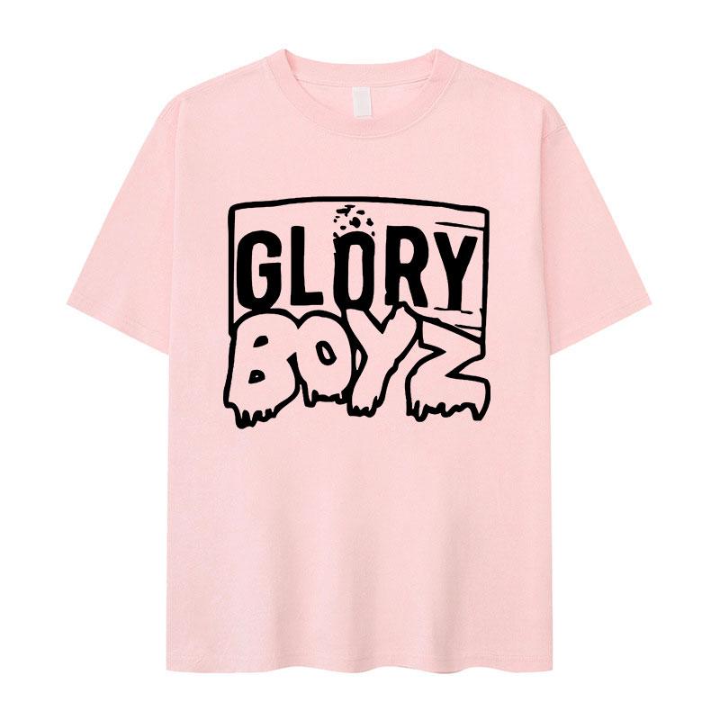 Rapper Chief Keef Glory Boyz Maglietta Unisex in Cotone a Manica Corta Unisex Vintage Hip Hop Y2k T-shirt Estate 2026 Nuova T-shirt