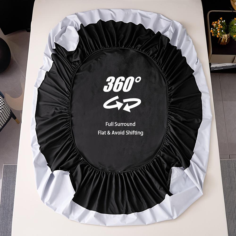 1pc Soft Waterproof Mattress Protector - Breathable All-Season Bed Cover, 360° Deep Pocket Non-Slip Fit, Machine Washable & Easy