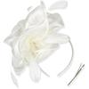 Elegant Feather Organza Fascinator Hair Hoop Church Dress Up Wedding Headpiece