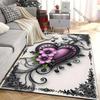 6 Styles Gothic Romantic Style Heart Art Printed Carpet for LivingRoom Bedroom Sofa Home Decor Non-slip Floor Mat Wonderful Gift