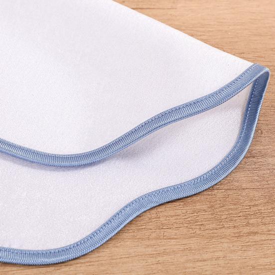 Scalloped Round Placemat Linen Machine Washable Placemat Heat Insulation Table Mat for Dining Table Protection Decoration