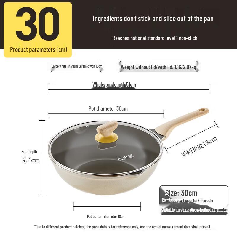 COOKER KING Titanium Shield Non-stick Wok