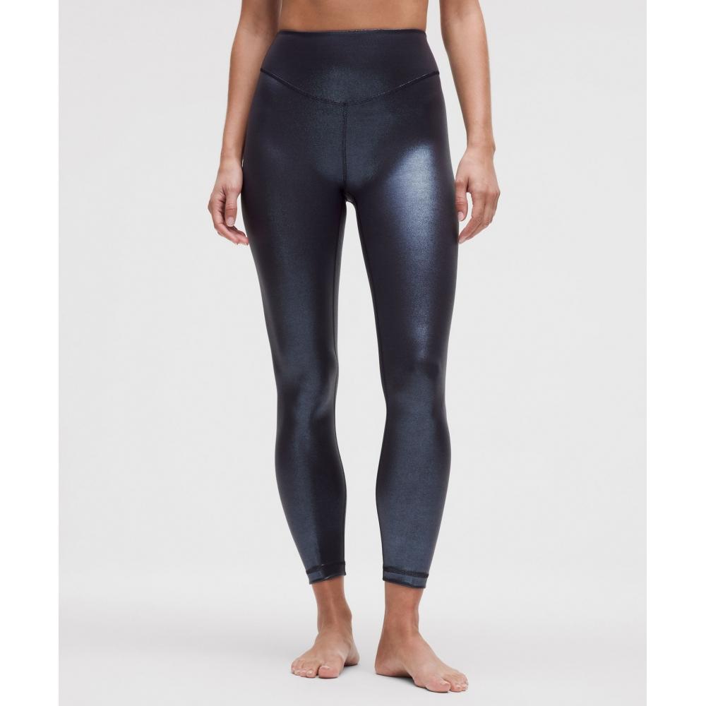 

Lululemon WUnder Under Smoothcover Tight 25 Foil Radiate Foil Print Black Night 8