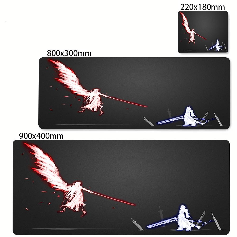 Gamer PC Laptop Desk Mat Final Fantasy XIV Endwalker Large Mouse Pad Computer Keyboard Mouse Mat Office Accessories Table Mats