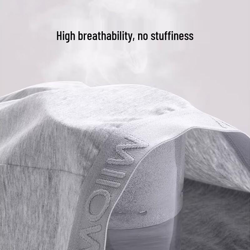 Mao Ren Men's Cotton Boxer Briefs 4-Pack