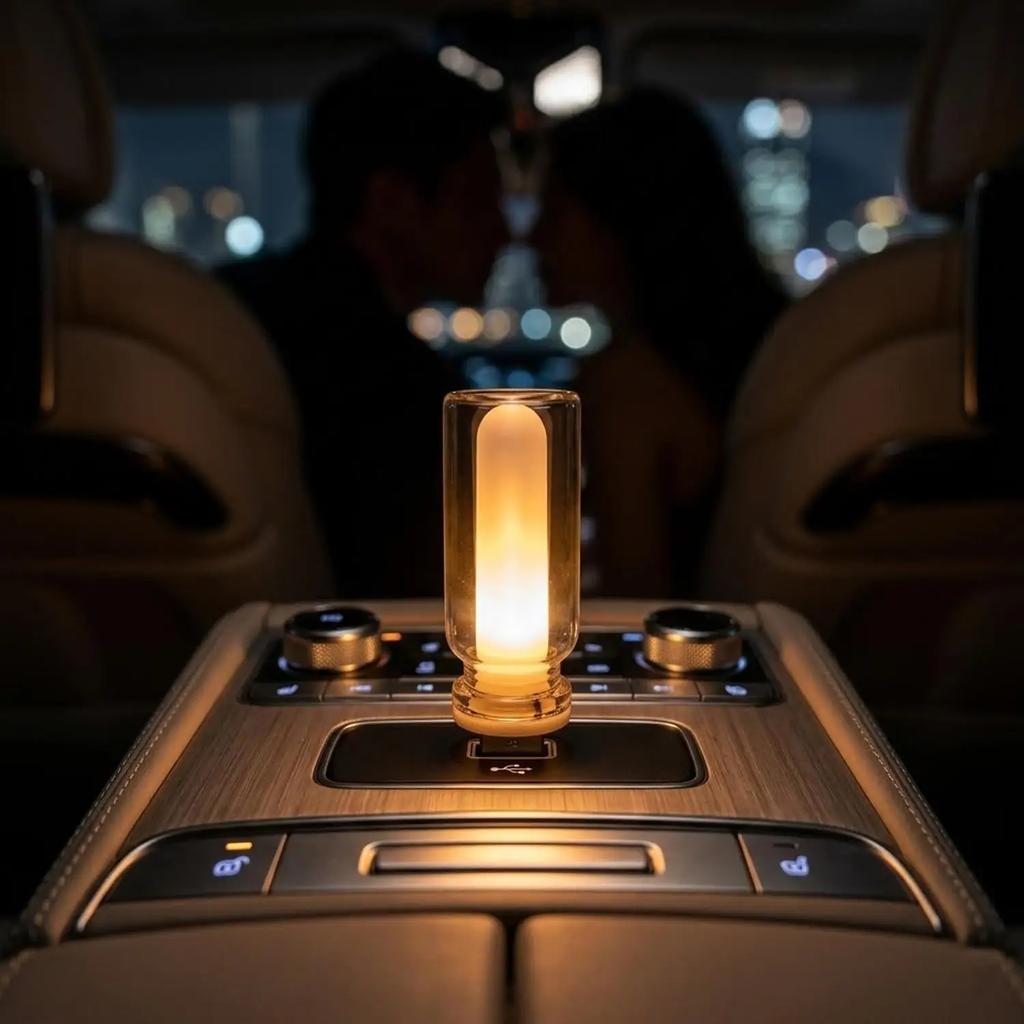 Candle Light with Color-Changing USB Car Simulated Ambient Lighting Durable Energy-Efficient Eco-Friendly Sturdy Wear-Resistant