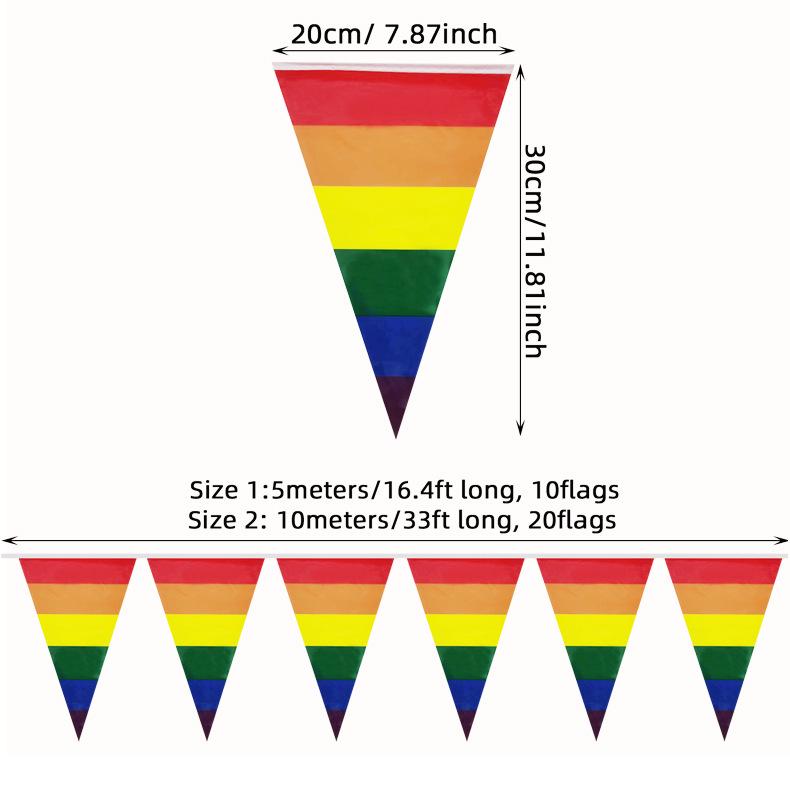 Rainbow Pennant String for Kindergarten, Birthday & Juneteenth Decorations
