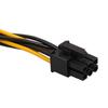 7 Inch 6 Pin PCI to Dual SATA 15 Pin Express Card Power Cable Connector Cord