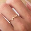 Fashion Simple Opening Gold Color Rose Ring Creative Retro Ladies Birthday Party Banquet Jewelry Accessories Gift For Girlfriend