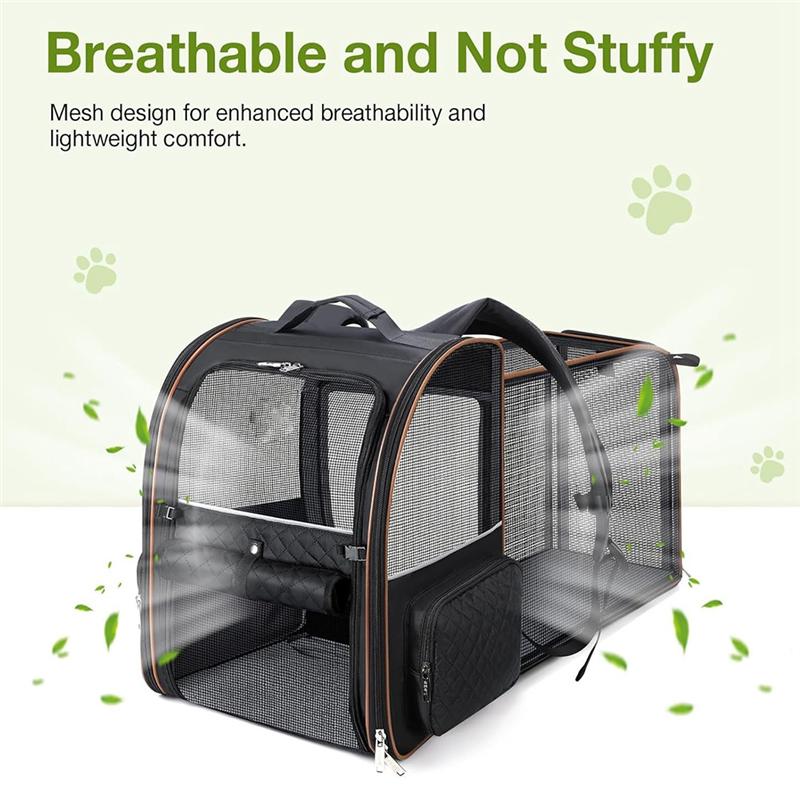 Foldable Small Dog Charter Carrying Cat Out Bag Portable Cat Bag Breathable Car Bag For Dogs Large-Capacity Pet Bag