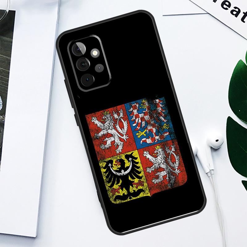Czech Republic Flag For Samsung Galaxy A34 A54 A14 A55 A35 A15 A53 A33 A13 A05 A06 A16 A22 A32 A52 Phone Case