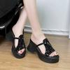 New Style Thick-soled Slippers for Women, Anti-slip and Versatile, Platform Shoes
