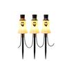 3 Piece Halloween Decorative Light Up Props for Outdoor Yard Window Bar House Night Light Decor Set
