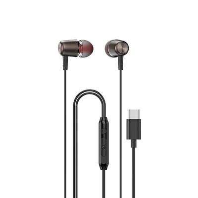 Wired In-ear Headphones with Microphone and Remote Control USBC 12 M Black