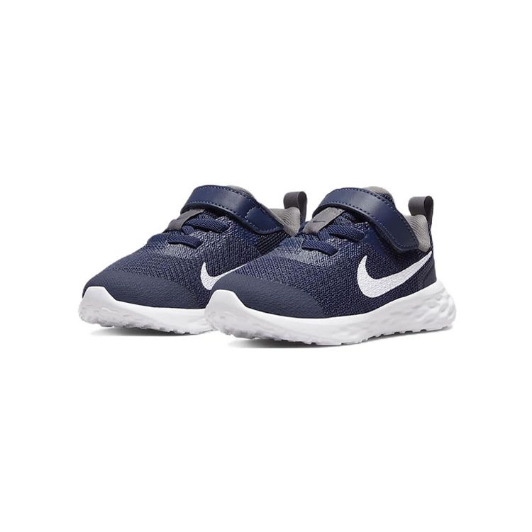 Nike Revolution 6 TD Midnight Navy Baby Sneakers Blue Flat-Pewter White DD1094-400