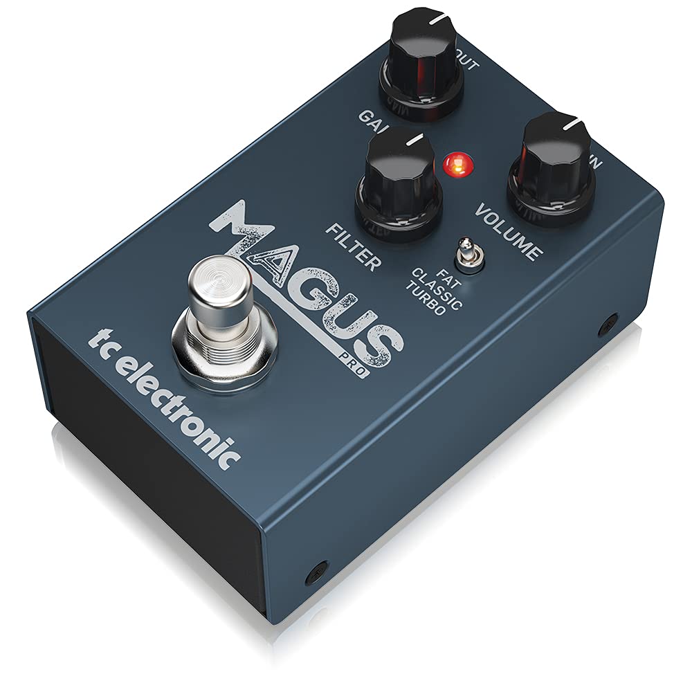 Tc electronic MAGUS PRO Grau Analoges Verzerrerpedal mit Kompakt Wählbar und und True Bypass Röhrenähnlicher Klang, Design, "FAT," "CLASSIC," "TURBO"