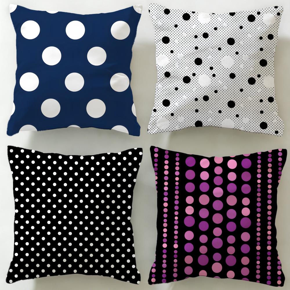 Fine herringbone pattern Cushion Cover Soft EasyWash Pillow Case Versatile for Couch Bed Travel and Office