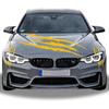 1 Full Set Monster Claw Sticker For Car Hood Decal 1 Set, Car Decals Claw Mark Stickers To Cover Hood Headlights Scratches, Modified