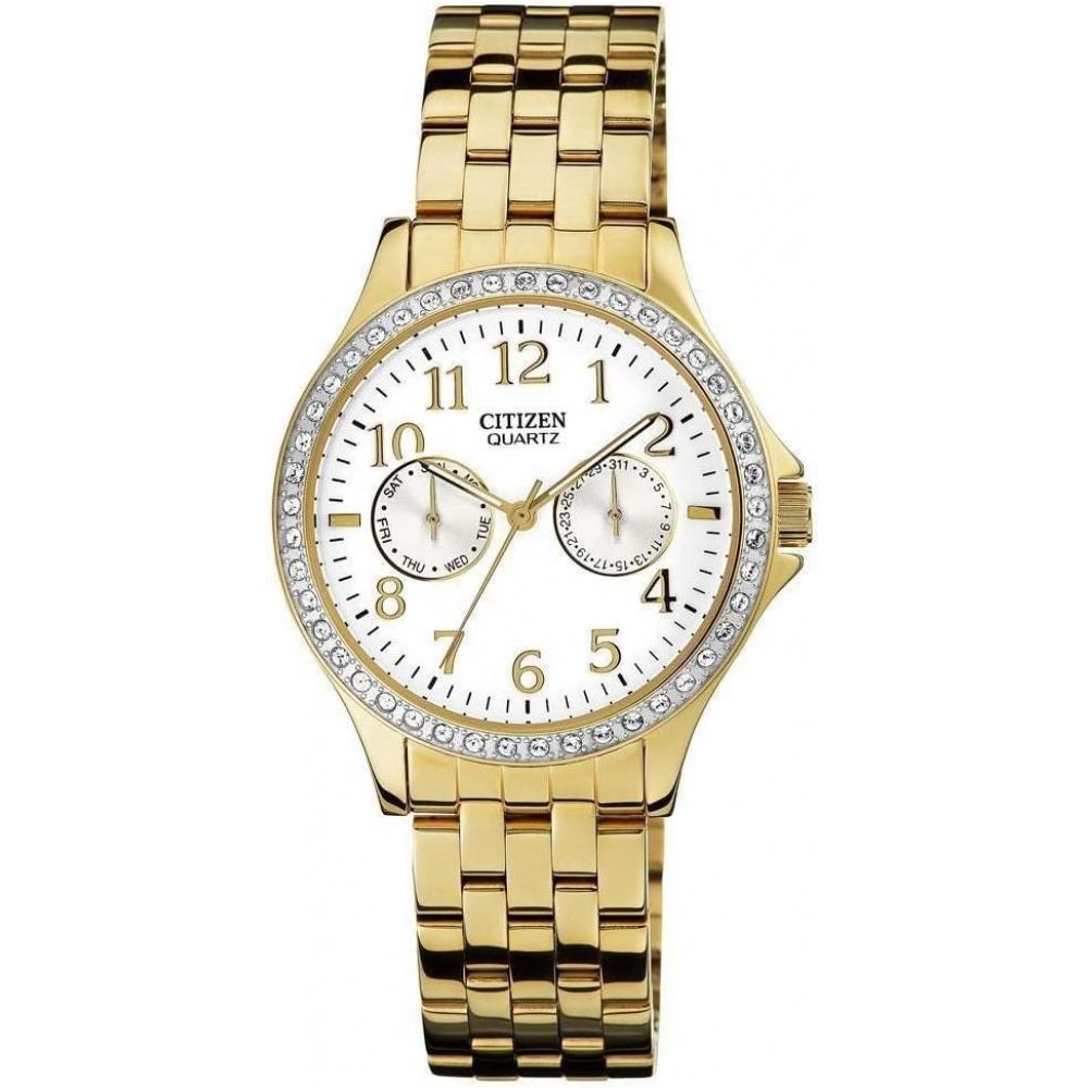 

No Citizen [Citizen] Citizen Watch Quartz All Gold Watch With Accent Stones Ed8112 52a Ladies [parAllel Imported Product]