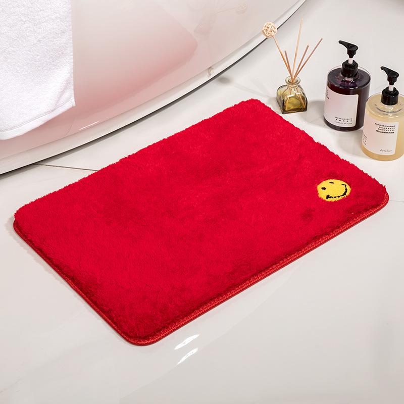 New Smiley Face Carpet Ultra Soft Home Carpet Mat Household Bathroom Water-Absorbent Non-Slip Doormat