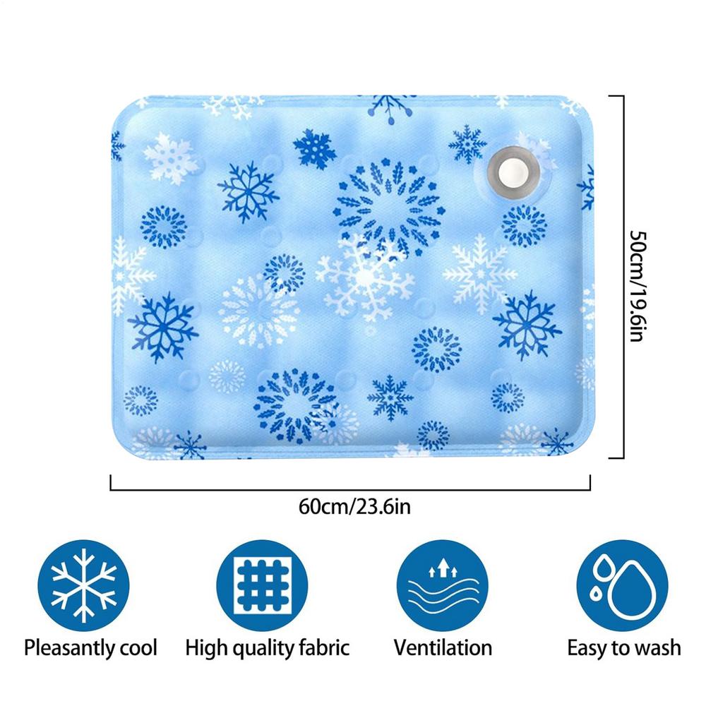 Pet Ice Mats Cooling Dog Bed Dog Cooling Crate Ice Pad Cooling Sleeping Pad for Small Dogs Napping Accessories Pet Supplies