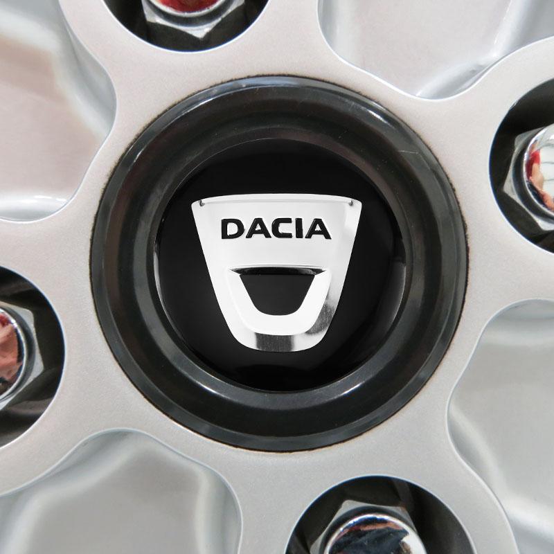 4 ks 56mm Samolepky na středové krytky kol auta Znaky auta Odznaky Nálepky Pro Dacia Duster Logan Sandero Stepway Dokker Lodgy MCV 2019