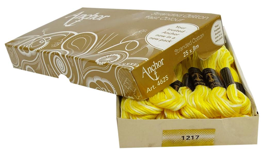 IBA Indianbeautifulart Ață dublă din bumbac cu șuvițe din punct de cruce pentru broderie manuală Ață dentară 25 frici-maro și