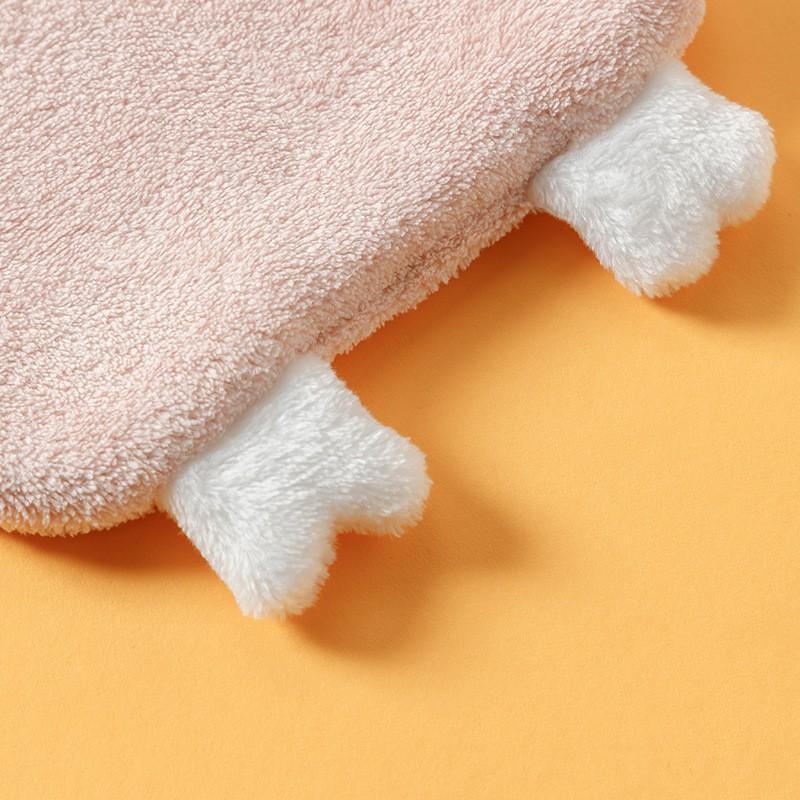Cute Penguin Hanging Towel Coral Fleece Hand Drying Kitchen Bathroom Decorative Washable Microfiber